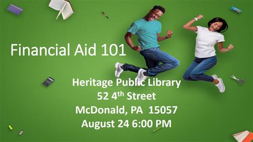 Financial Aid 101 Heritage Public Library